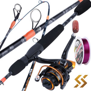 Fishing Rod and Reel Set 5FT 1.55m 2 Section Spinining Fishing Rod with 3000 Series 13Ball Bearing Fishing Reel for Perch Carp Catfish.