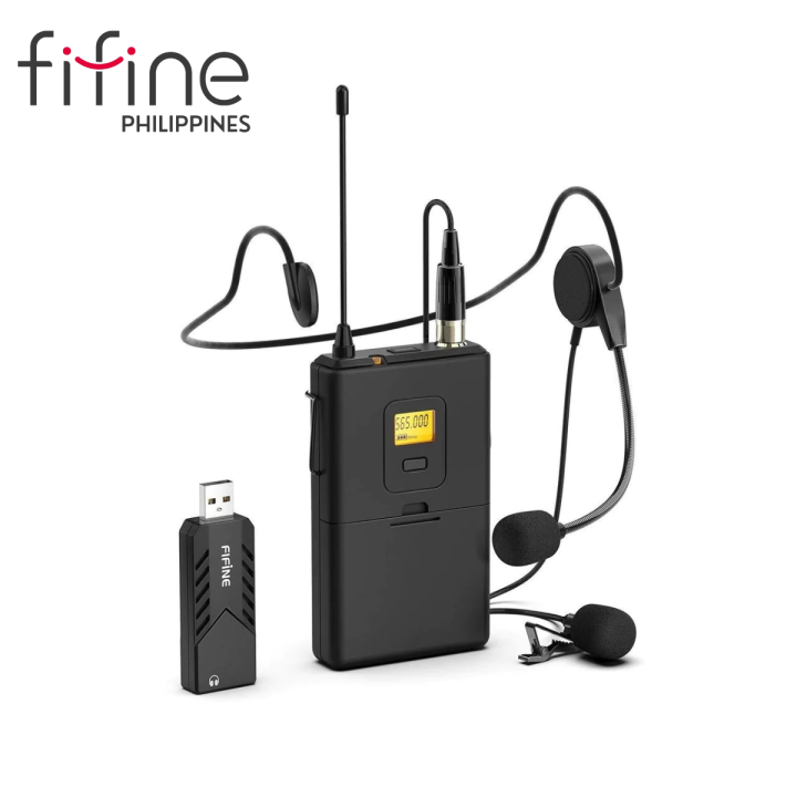 FIFINE K031B Wireless Microphones for Computer USB Wireless