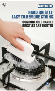 Sunrichh Removable Recess Brush Clean Door and Window Slots Bathroom Window Slots Hood Stove Dead Corners