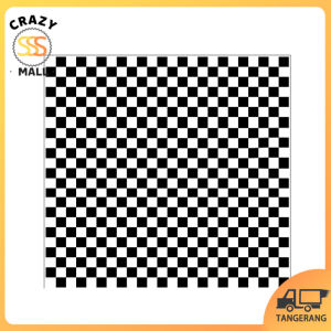 Kertas Bungkus Makanan 30cm Untuk Burger/Nasi Motif Grid 100 Lembar Food Wrapper Greaseproof