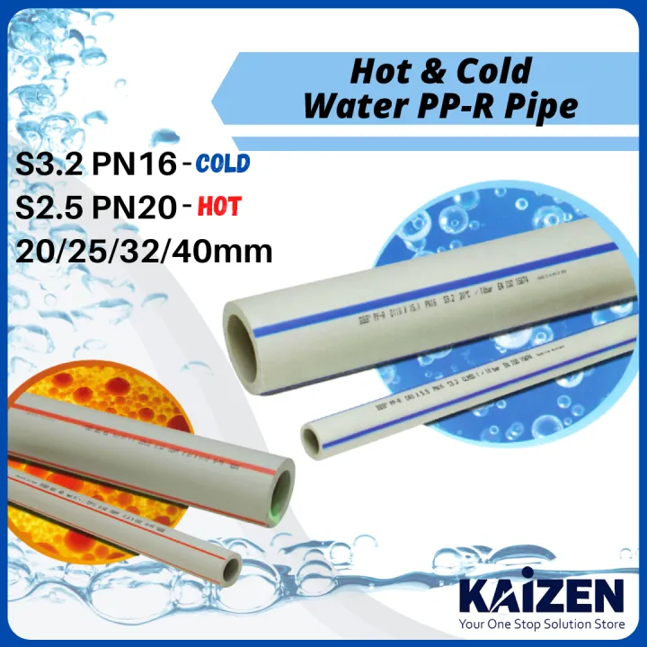 20mm~40mm Bina Plastic BBB PPR Pipe Hot/Cold Water PN20 S2.5/PN16 S3.2 ...