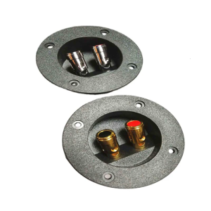 Speaker Junction Box Plastic Electronics Project Container Case Two-position Binding Post Speaker Panel Banana Socket