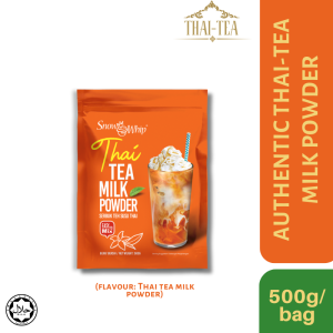 Snow Whip "Golden Bliss" Thai Milk Tea & Thai Green Tea Milk