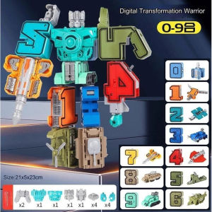 Number Transforming Robot Educational Kid Children Toy Fun Action Figure Educational Fun Action Figure Kids Toy