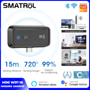 SMATRUL Tuya WiFi IR Universal Control for Air Conditioner TV Smart Home Infrared Universal Remote Controller for Alexa Home