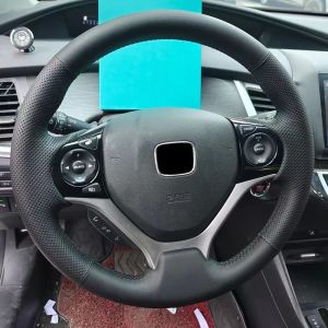 Kaly Customized Car Steering Wheel Cover For Honda Jade 2020 Edition Perfomance Leather Hand Stiching Interior Protect Accessories 5T9N4