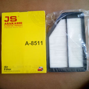 Lọc gió động cơ A8511 JS Asakashi Nhật Bản dùng cho Honda CR-V 2.0L 2006 2007 2008 2009 2010 2011 2012 mã phụ tùng  17220-RZP-Y00