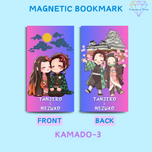 Cute Demon Slayer MAGNETIC Bookmark | Tanjiro | Muichiro | Nezuko | Anime | Page Holder | Gift For Book Lovers