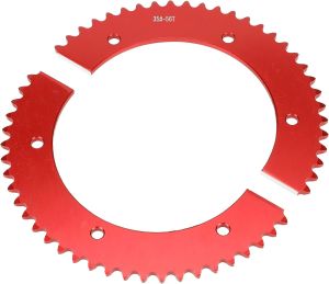 GREHUA # 35 Chain 56 Tooth Split Sprocket for Predator 212cc 196cc 6.5hp 7.0hp Coleman CT200U BT200X CT100U TrailMaster MB200 MegaMoto B212 Motovox Doodlebug BajaBike Go Kart Cart Parts Aluminum