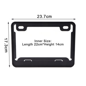 plate holder motorcycle back and front protector cover stainless 304 & clear acrylic material【Spot +24hours delivery】