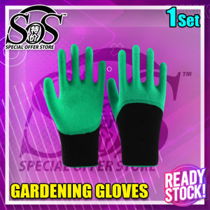 Sarung Tangan Berkebun Gardening Glove Latex Glove Claws Hand Protective Fingertips Digging Claw