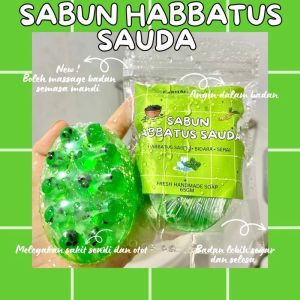 Miss V Herbal Soap Tawas with Montok Kayu Manis Mutiara Bidara Daun Herba 7 Bunga Habbatus Sauda - Fresh Handmade Soap 85g - Beauty Personal Care Bath & Body Bar Soap