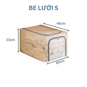Hộp vải đựng quần áo khung thép form dài nhiều size lớn để chăn màn đa năng Easy Stuff