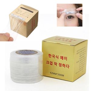 1 Box Eyelash Preservative Film Transparent Permanent Eyebrow Wrap Film Tattoo Preservative Film Eyebrow Lip Makeup Preservative Film