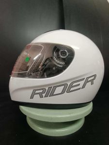 หมวกกันน็อค แบรนด์ RIDER สีแดง-ขาว Size M รหัส M337