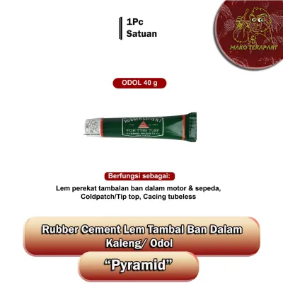 [ODOL/KALENG] Rubber Cement Lem Cacing Tubeless /Tambal ban dalam Pyramid
