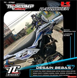 STIKER CUSTOM DECAL KLX DTARCKER 150 NEW DTX MOTIF KEREN KOMBINASI HOLOGRAM TERBARU CUSTOM BEBAS REQUEST SUSUAI KEINGINAN - LIST VARIASI STIKER SKOTLET KLX 150 NEW DTRACKER GORDON CRF KX YZ KTM BISA UNTUK SEMUA JENIS MOTOR TRAIL CUSTOM TC-0762