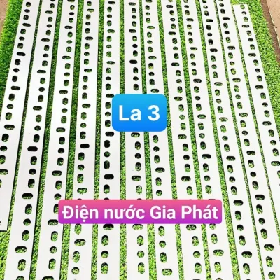 Sắt la lỗ (SẮT DẸT) La 3 nhiều kích thước lắp ráp kệ v lỗ - ĐIỆN NƯỚC GIA PHÁT.