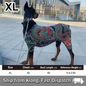 【READY STOCK】Pet Tattoo Clothing/Insect Bite Protection/Anti-Dander Breathable/All Seasons/Four-Legged Coat/Pet Clothing