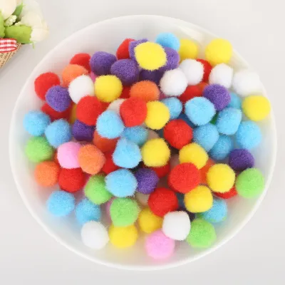 100-500pcs 10/15/20/25/30mm Mini Fluffy Soft Pom Poms Pompoms Ball Handmade Kids Toys Wedding Home Decoration DIY Craft Supplies Sewing Accessories