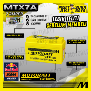 OFFICIAL MOTOBATT GEL MTX7A 7 AH ORIGINAL AKI MOTOR KYMCO 125 SERIES DINK 150 TVS APACHE RTR 200