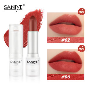 SANIYE【BPOM】New Lipstik 9 Warna Lip Transparan lipstik Matte Tahan Lama Anti air 24 jam Long Lasting K2000