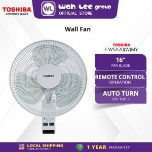 Toshiba F-WSA20(W)MY 3 Speed Choices 16 Inch Wall Fan With Remote Control WAH LEE STORE