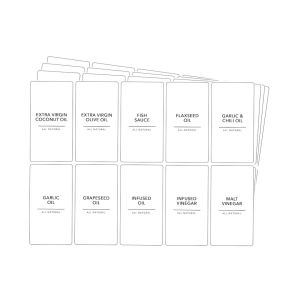 AYOUSIN 133 pcs. Oil Vinegar Coffee Syrup Sticker Label For Kitchen Pantry Liquid Dispenser