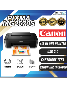 Canon MG2570S Multi Function Color Printer - Print / Scan / Copy