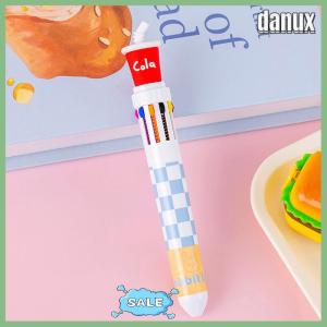 danux Cartoon Capybara 10-Color Ballpoint Pen Cute 0.5mm Colorful Ink Gel Pen School Office Supplies Stationery Multicolored Pen