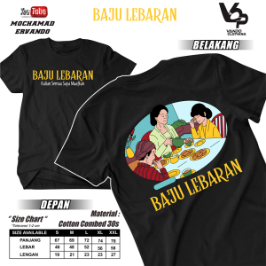 Vando Baju Lebaran Lengan Pendek Cotton Combed 30s Atasan Pria Kekinian