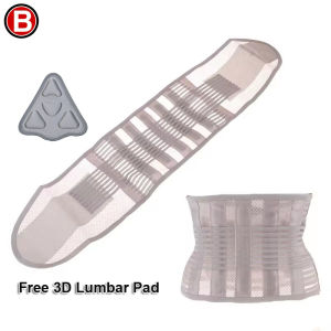 Buzesty Lumbar Support Waist Belt Medical Back Brace Health Therapy Breathable Back Spine Support Corset for Disc Herniation Pain Relief