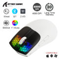 Attack Shark X2 Pro RGB transparent mouse luminous wireless Bluetooth three-mode rechargeable game esports mouse. 
