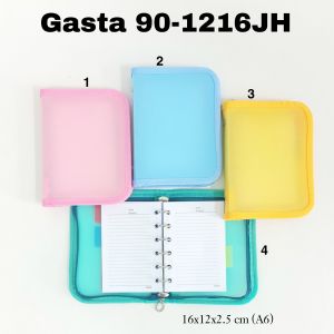 SOS Binder Note Sleting GASTA 90K-PP Cover Warna Polos Sleting/Map Binder/Ring Note