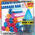Automatic Closing Tie On Garbage Bags With Rope Easy Pull 45cmx50cm DRAWSTRING Cleaning Trash Bags Dustbin. 