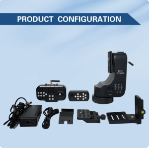 ZIFON PT5000 Wireless Remote Control Motorized Pan Tilt Panoramic Head Electric Gimbal 5KG Payload for DSLR Camera Smartphone