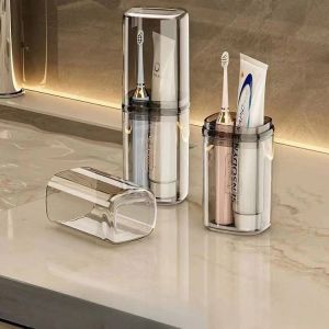SCCS~Travel Toothbrush Cup Portable Storage With free box for Home Bathroom Dormitory Organizer