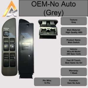 ORIGINAL Proton Wira PW539247 (Auto Up Down) Power Window Main Switch Suis Tingkap Master Switch Cermin Driver Side Suis