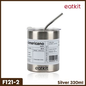 Eatkit Cooler Tumbler Botol Minum Stainless Steel  Tumbler Coffee Cup Stainless Steel Tumbler 600ml