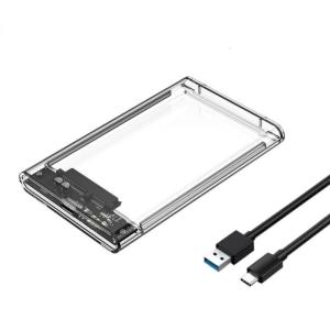 Độ bền 2.5inch Hộp ổ đĩa cứng gắn ngoài cho HDD với phích cắm và chơi chức năng rõ ràng Vỏ đựng ổ cứng