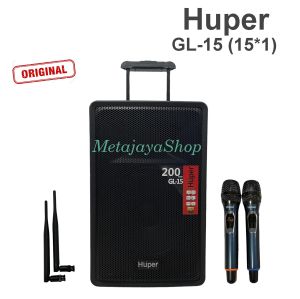 Speaker active portable huper gl15 GL15 15inch Huper GL 15