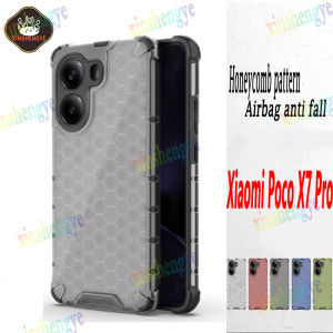 Xiaomi Poco X7 Pro Transparent Case For Xiaomi Poco X7 Pro Honeycomb Armor Full Back Case For Poco X7 Pro Case Cover For Poco X7 Pro 5G
