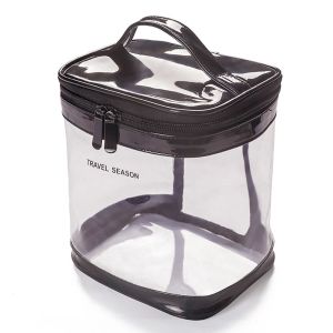SUTONGXUE Giản dị Xách tay Du Lịch Tổ Chức Dây Kéo Túi Công Suất lớn Rửa Pouch Không thấm nước Lưu Trữ Túi PVC Túi Mỹ Phẩm Trang Điểm trong suốt Túi Vệ sinh cá nhân Túi