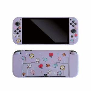 เคสนินเท็นโดสวิตช์/สวิตช์ OLED แยกเคสป้องกันแข็งการ์ตูนป้องกันรอยขีดข่วนเคสนินเท็นโดสวิตช์ OLED/Switch