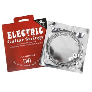 6Pcs Guitar Highly Carbon Steel Core String .010-.046 6-string Electric Guitar Strings for Beginners Performers