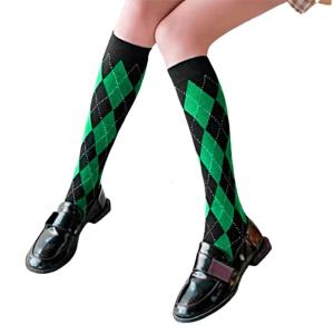 1 cặp sang trọng phụ nữ kẻ sọc đầu gối vớ cô gái thời trang dễ thương bên đầu gối vớ cao JK Nhật Bản sinh viên