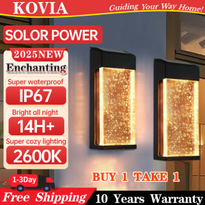 💥 2025 Design💥  KOVIA 8W Solar Wall Light outdoor light for wall Suitable for Gardens/Door Posts Fences etc