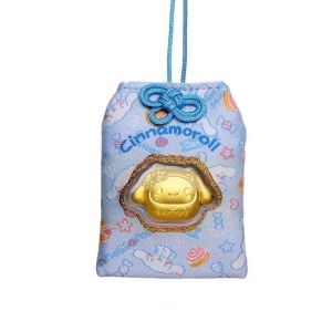 TSEVD Cinnamoroll Kuromi Guardian Anime Cartoon Gold Pendant My Melody Pendant Backpack Kawaii Good Luck Keychain Girls Gifts