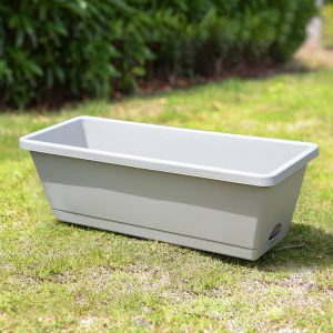 Plastic Rectangular Flower Pot Multifunctional Vegetable Basin Outdoor Garden Deco Pasu Tanaman Sayuran