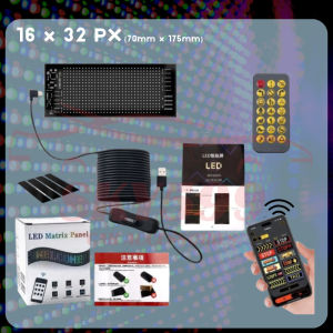 LED Matrix Pixel Panel Multilingual APP Programmable DIY Scrolling Advertising Signs Flexible USB 5V LED Car Display